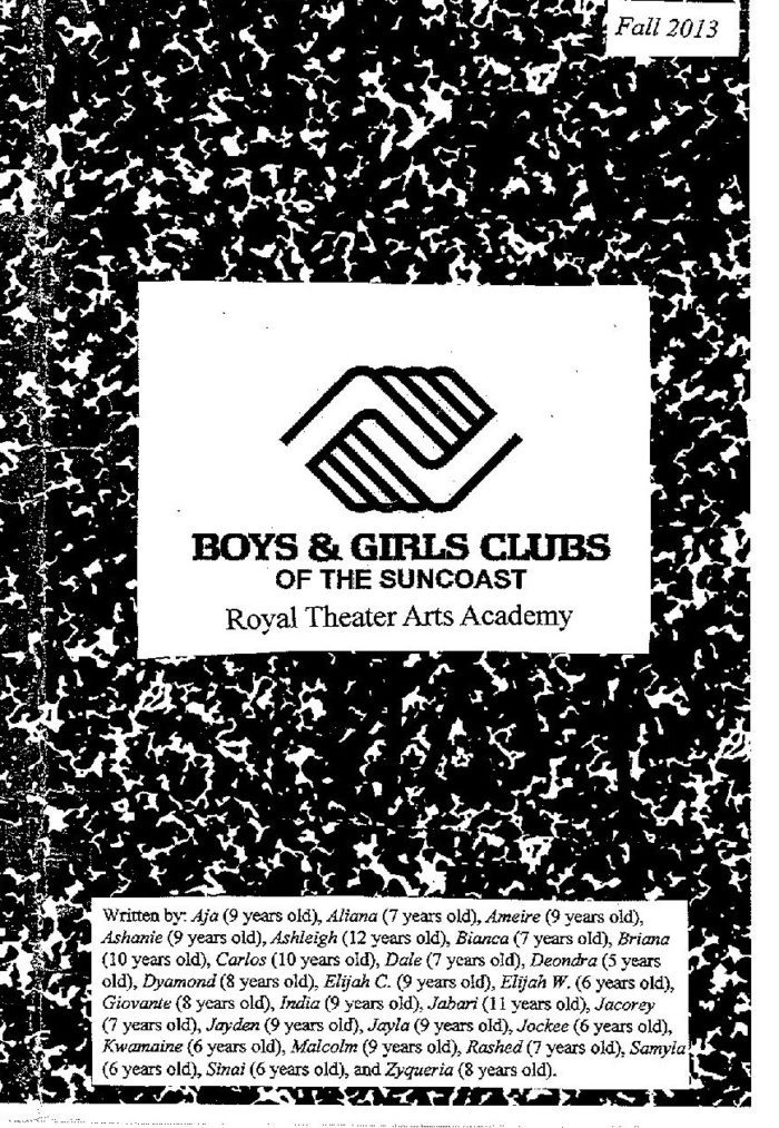 Boys and Girls Club Poetry Zine Fall 2013