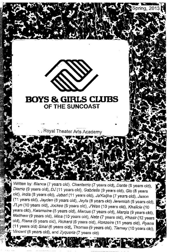 Boys and Girls Club Poetry Zine Spring 2013