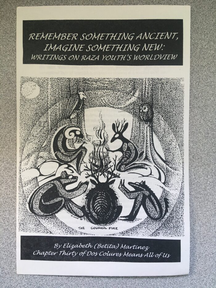Remember Something Ancient, Imagine Something New: Writings on Raza Youth's Worldview