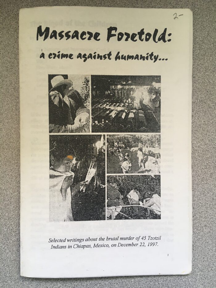 Massacre Foretold: A Crime Against Humanity