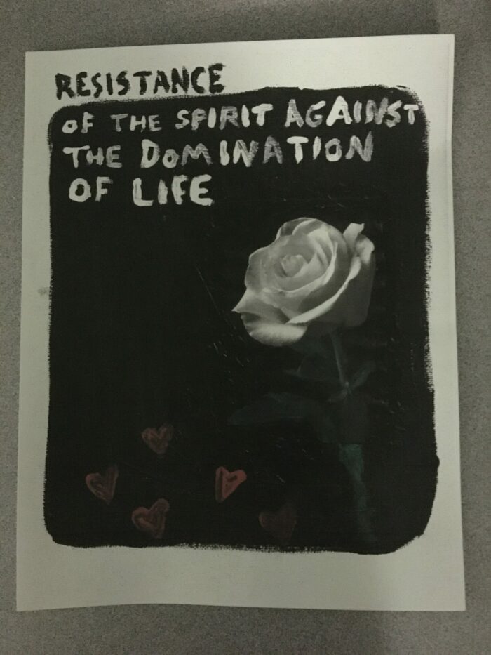 Resistance Of The Spirit Against The Domination Of Life print