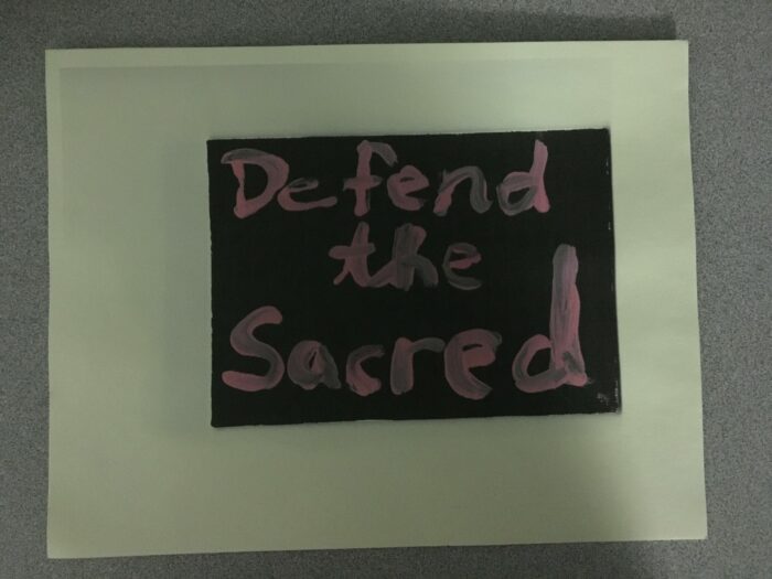Defend The Sacred print