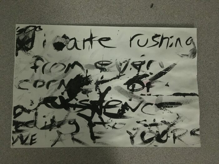 God And I Are Rushing print