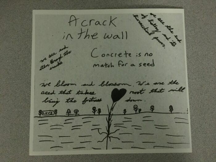 A Crack In The Wall print