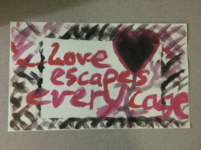 Love Escapes Every Cage print