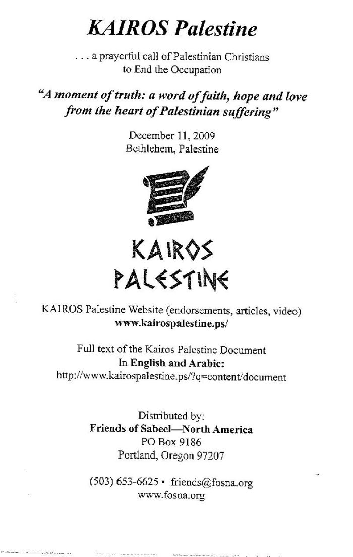 Kairos Palestine