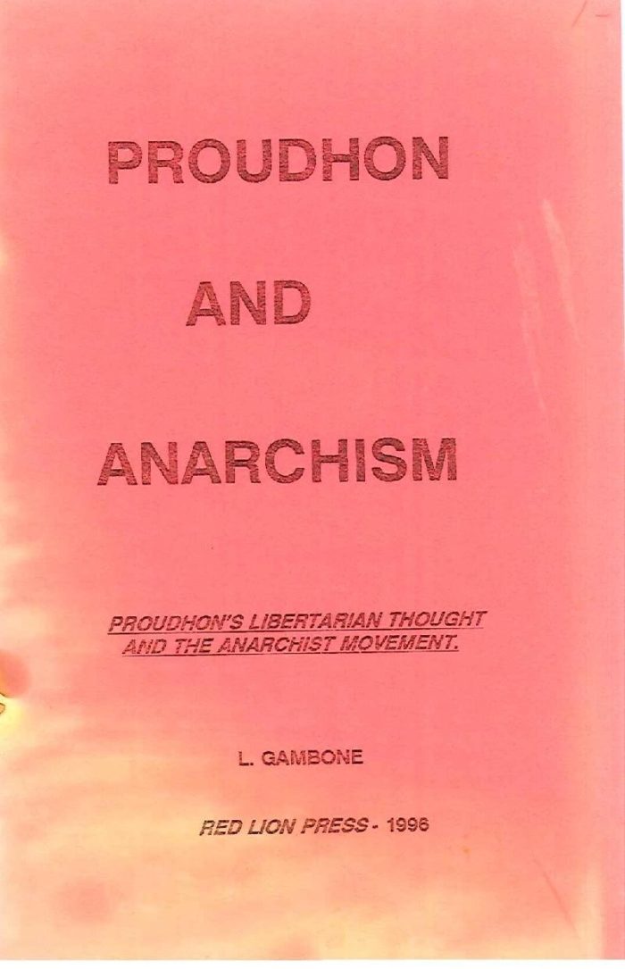 Proudhon and Anarchism