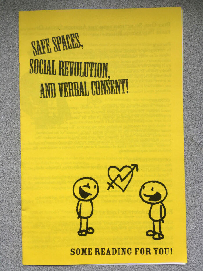 Safe Spaces, Social Revolution, and Verbal Consent