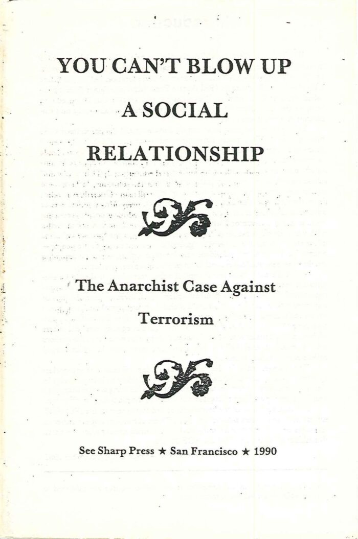 You Can't Blow Up a Social Relationship