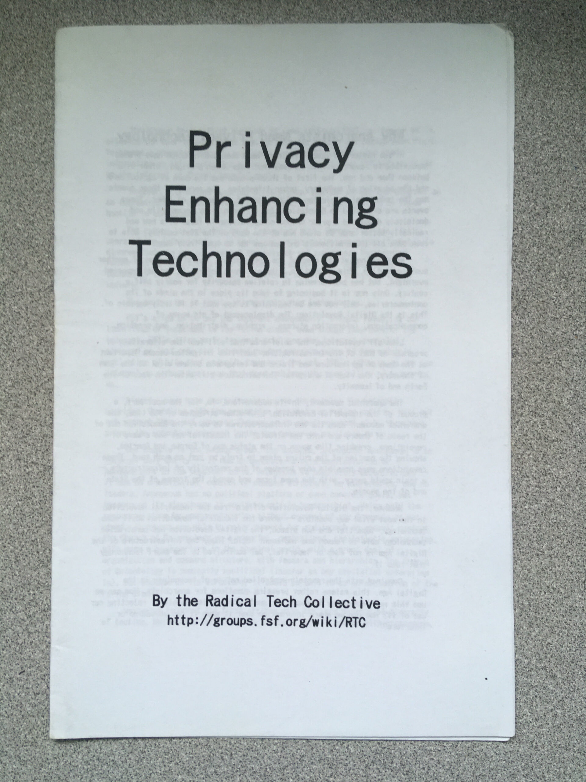 Privacy Enhancing Technologies Rebel Hearts Publishing